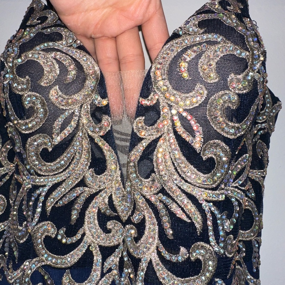 Elegant Beaded Evening Gown